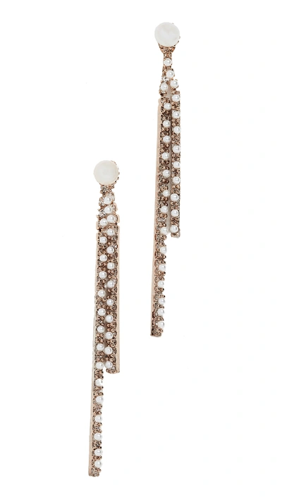 Theia Jewelry Freshwater Cultured Pearl Earrings In Pearl/cz