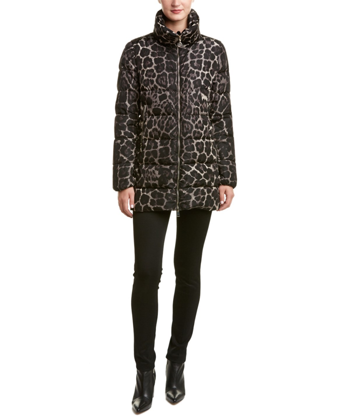 moncler leopard coat