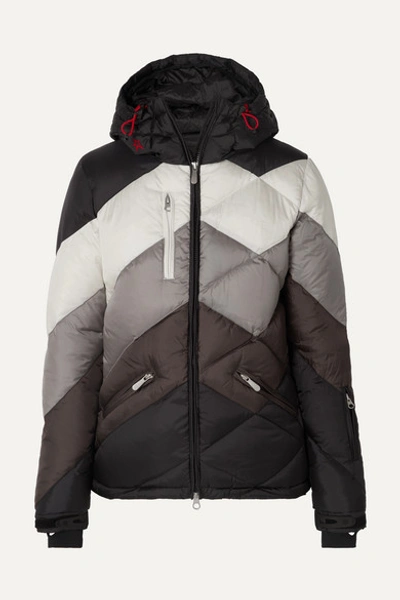 Perfect Moment Super Day 2 Hooded Quilted Jacket In Black