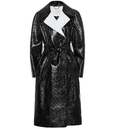 Dorothee Schumacher Infinite Gloss Trench Coat In Black