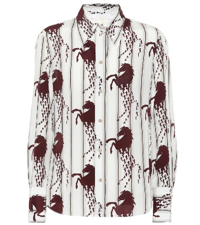 Chloé Printed Silk Shirt In Multicoloured