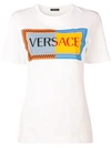 Versace Vintage Logo Cotton T-shirt In Optical White