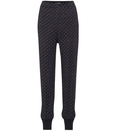 Stella Mccartney Logo-printed Trackpants In Black