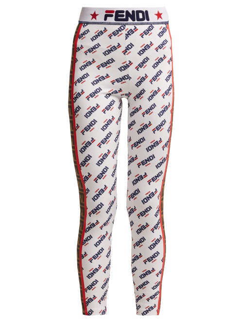 fendi logo leggings