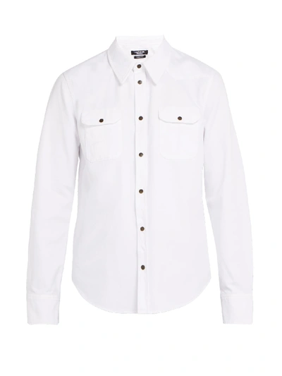 Calvin Klein 205w39nyc Western Cotton Shirt In White