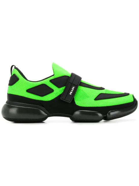 prada lime green sneakers