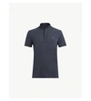 Allsaints Grail Cotton-jersey Polo Shirt In Merchant Ink M