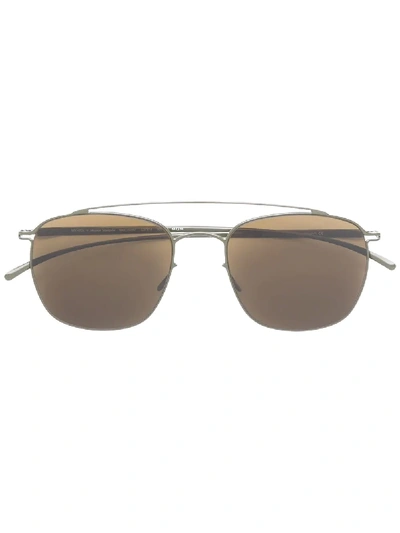 Mykita X Maison Margiela Square Frame Sunglasses - Brown