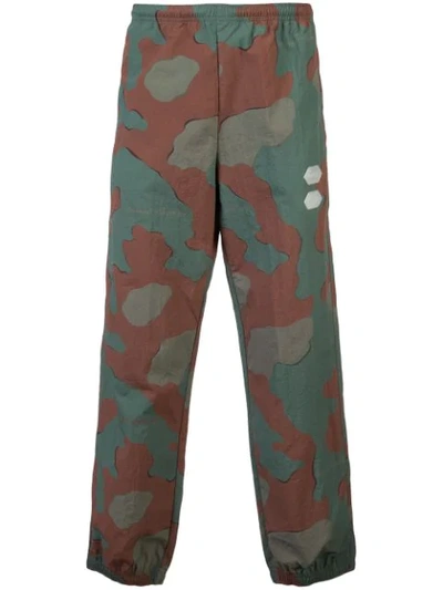 Off-white Camouflage Print Track Pants In Green