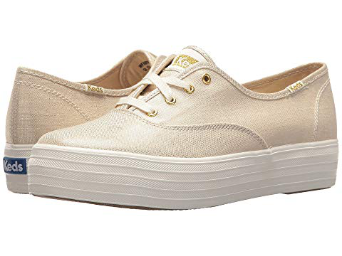 gold keds shoes