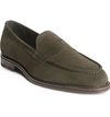 Allen Edmonds Mercer Penny Loafer In Dark Olive Suede