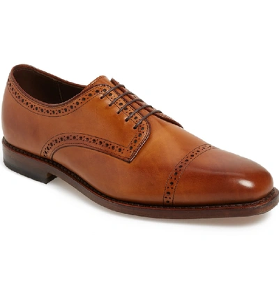 Allen Edmonds Clarkston Cap Toe Derby In Walnut Leather