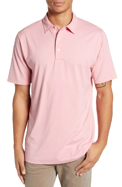 Southern Tide Driver Performance Jersey Polo In Guava Pink