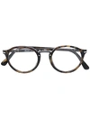 Persol Round Frame Glasses - Brown