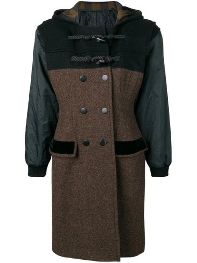 Pre-owned Jean Paul Gaultier Vintage Hooded Double-breasted Coat In Brown