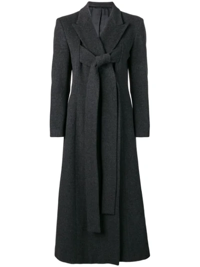 Jean Paul Gaultier Vintage Crisscross Belted Coat - Grey