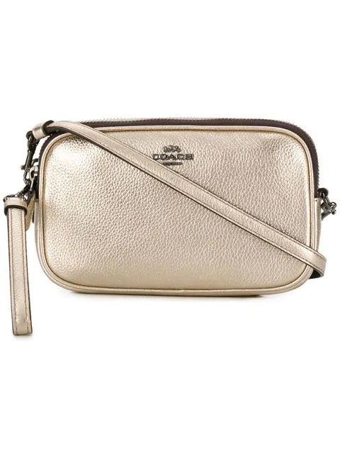 coach metallic shoulder bag