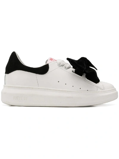 Aniye By Bow Detail Sneakers - White