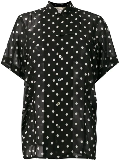 Pre-owned Comme Des Garçons 1988 Polka Dot Shirt In Black