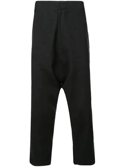 Army Of Me Drop Crotch Trousers In Black