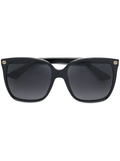 Gucci Oversized Sunglasses In Black