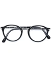 Persol Round Frame Glasses In Black