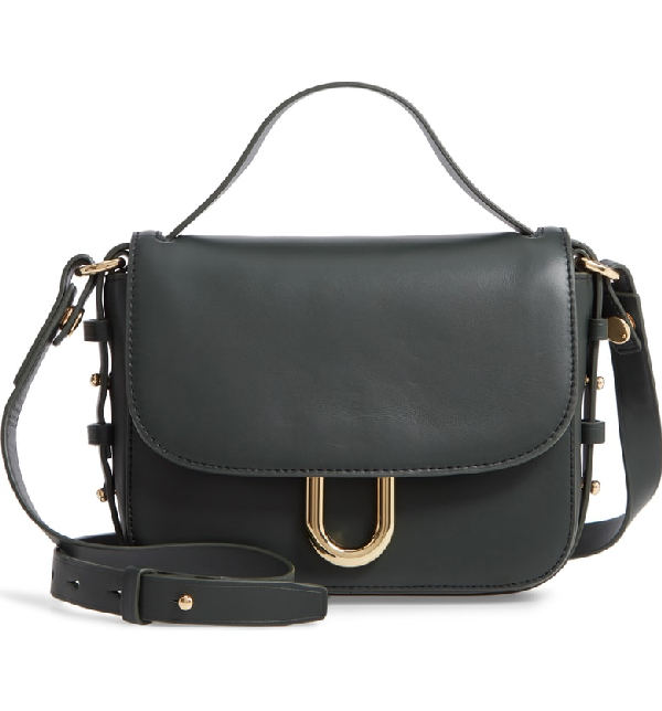 J.crew Harper Leather Crossbody Bag Green In Dark Evergreen ModeSens
