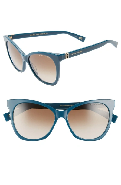 Marc Jacobs 56mm Cat Eye Sunglasses In Blue