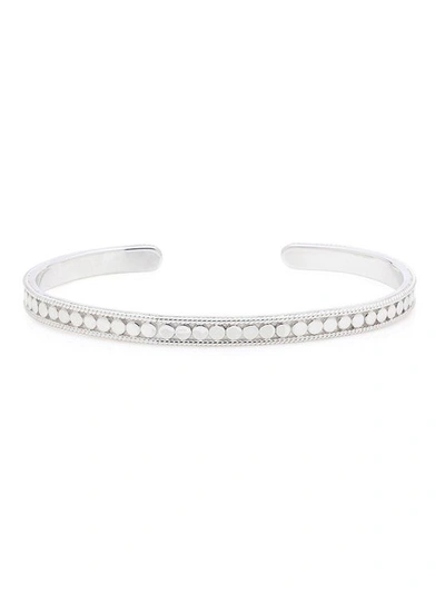 Anna Beck Dotted Stacking Cuff In Silver