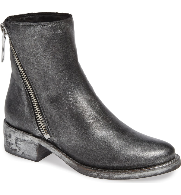 frye block heel leather booties