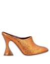 Sies Marjan Woman Mules & Clogs Copper Size 8 Soft Leather