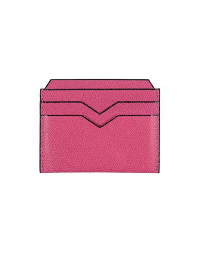 Valextra Document Holder In Fuchsia