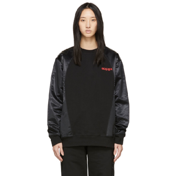 alexander wang adidas sweater black red