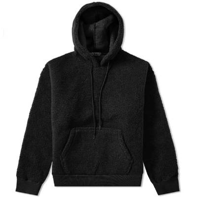 Head Porter Plus Sherpa Popover Hoody In Black