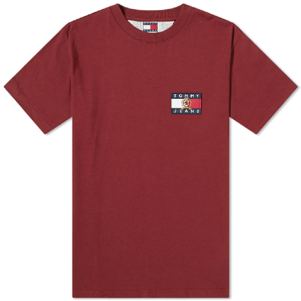 tommy jeans crest flag tee