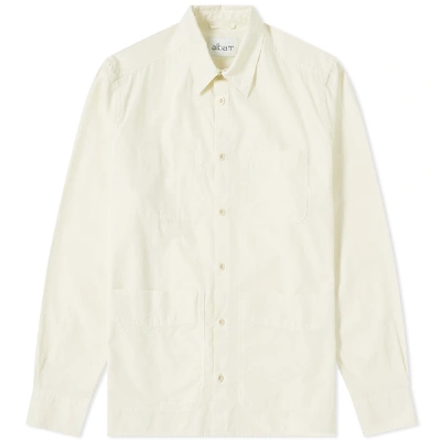 Albam Pocket Overshirt In White