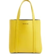 Balenciaga Extra Small Everyday Logo Calfskin Tote - Yellow