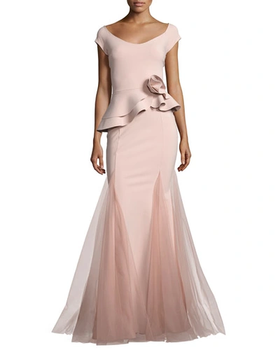 Chiara boni peplum gown hot sale