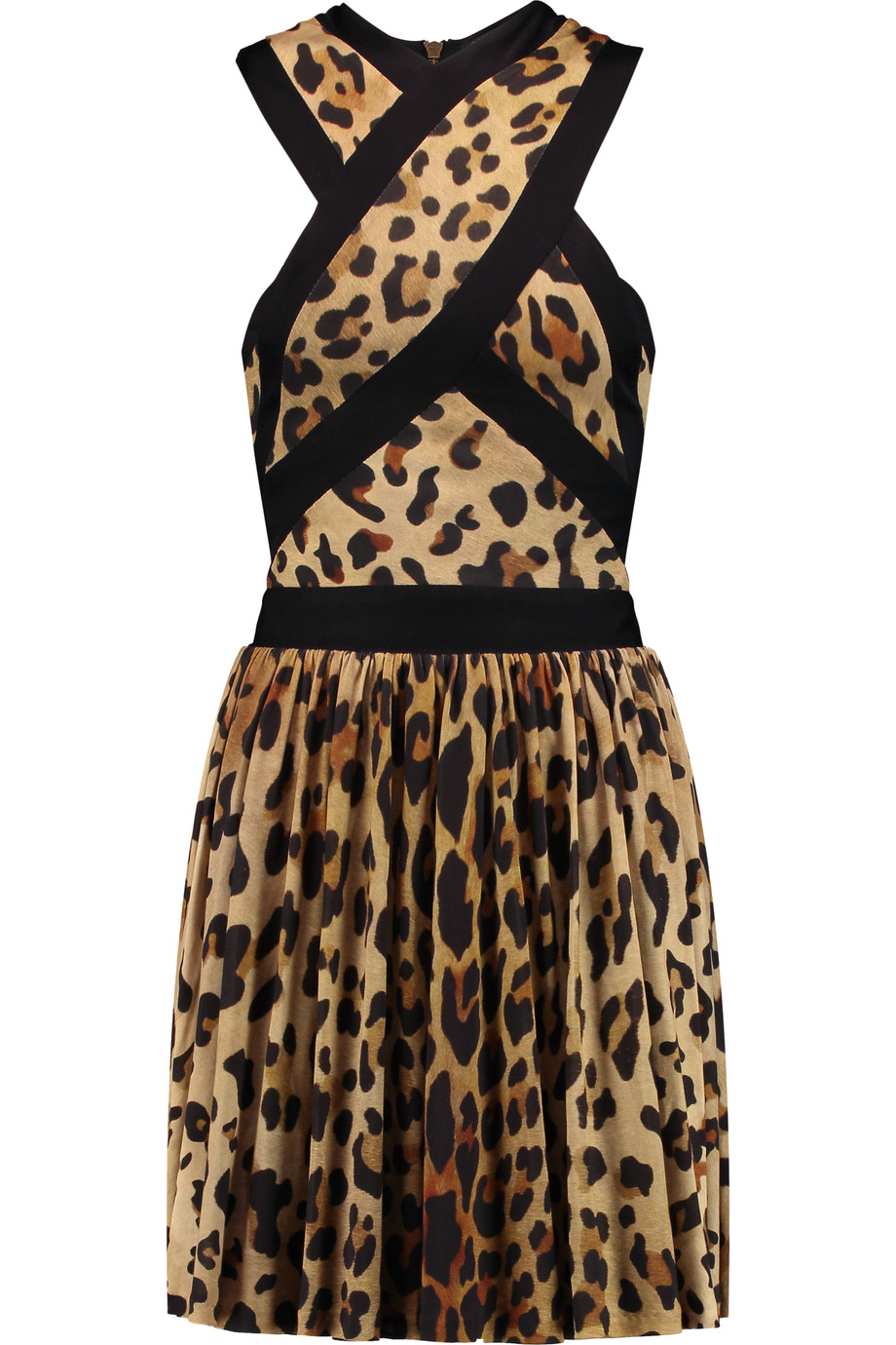 balmain leopard dress