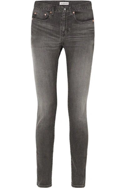 Balenciaga Mid-rise Skinny Jeans In Black
