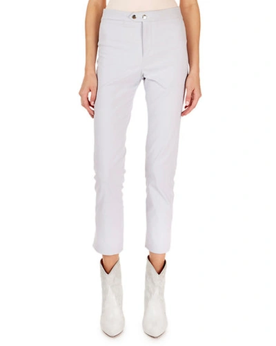 Isabel Marant Nila Flat-front Flared Crop Pants In Ecru