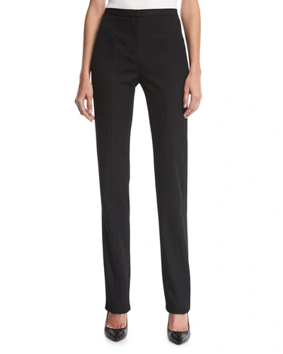 Narciso Rodriguez Mid-rise Wool-twill Skinny-leg Pants In Black