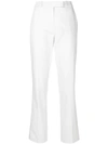 Etro Mid-rise Straight-leg Stretch Cotton Pants In White