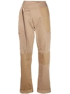 Monse Cotton-blend Drill Straight-leg Pants In Brown