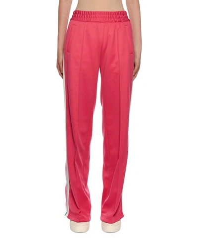 Off-white Side-striped Gym Track Pants In Pink