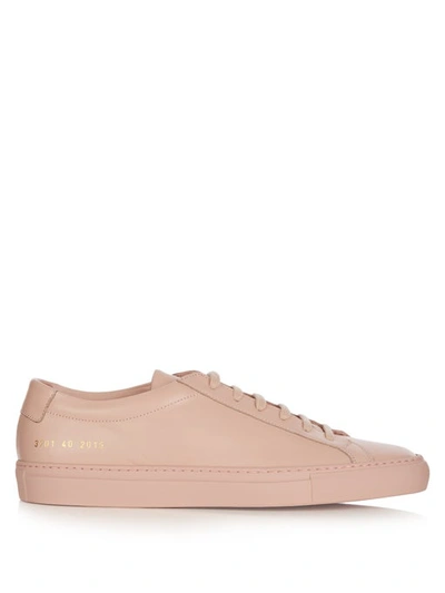Common Projects Original Achilles Low-top Leather Trainers In Light Pink