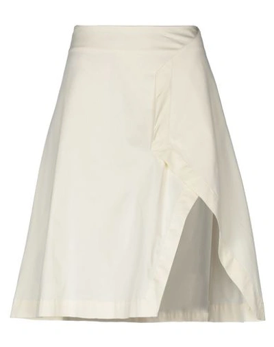 Liviana Conti Knee Length Skirt In Ivory