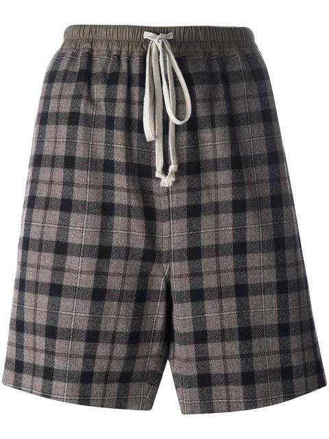 Rick Owens Checked Shorts | ModeSens