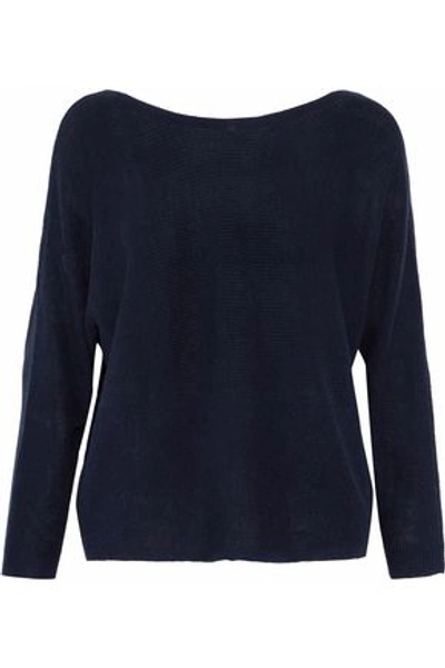 Joie Woman Kerenza Cotton-blend Sweater Midnight Blue