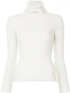 Simon Miller Doria Cotton-blend Turtleneck Sweater In White
